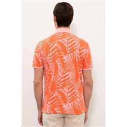 Erkek Nar Çiçeği Polo Yaka Tişört