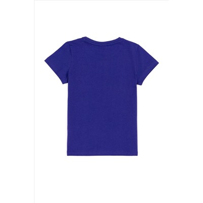 Çocuk Mavi Bisiklet Yaka Tişört