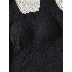 Бархатный французский кружевной топ / бюстгальтер   LA PERL*A