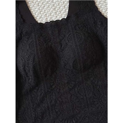 Бархатный французский кружевной топ / бюстгальтер   LA PERL*A