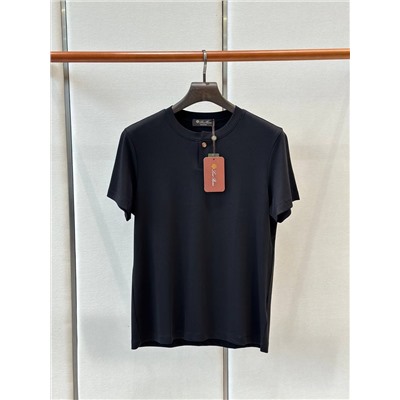 Мужская футболка с круглым вырезом и планкой-хенли (4 цвета)  ЛОРО ПИАН*О