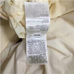 MaxMar* новый логотип с буквенной пуговицей и ромбовидной шотландкой, теплая куртка-пуховик с длинными рукавами из 90% белого утиного пуха, кремово-белый, черный, SML, [размер M; ширина плеч 44, обхват груди 114, длина рукава 61, длина одежды 55