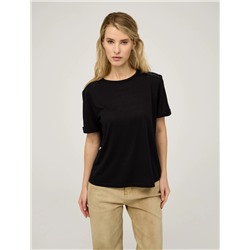 Черная футболка "Мережка"