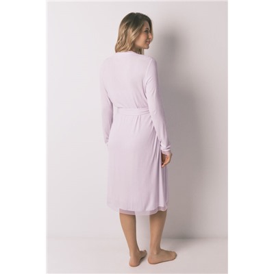 Bata midi "maternity" canalé lila