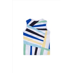 Çocuk Beyaz Bisiklet Yaka Tişört