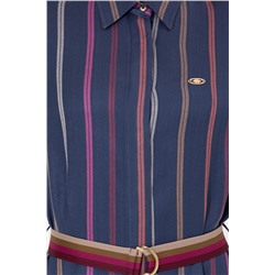 Kadın Lacivert Dokuma Elbise