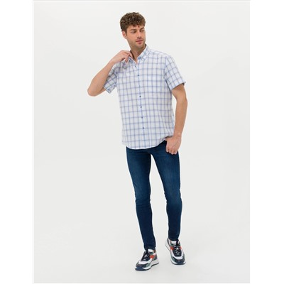 Mavi Regular Fit Kısa Kollu Gömlek