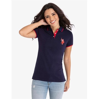 MULTI-TONAL LOGO SOLID POLO SHIRT
