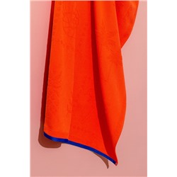 Sorle %100 Pamuk Plaj Havlusu - Turuncu - 70x150 cm