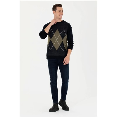 Erkek Lacivert Kazak