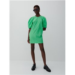 Cotton rich mini dress