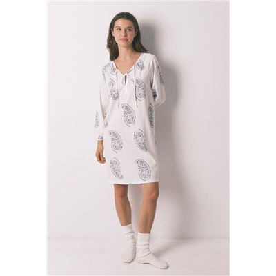 Camisón midi estampado Paisley