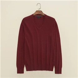 Мужской классический пуловер с V-образным вырезом горловины  Banan*a Republi*c