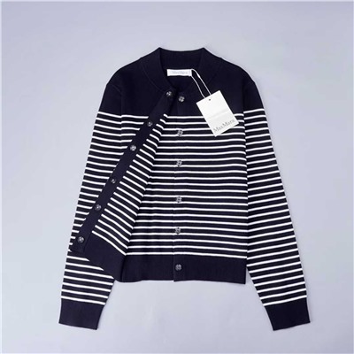 Простой шерстяной кардиган в тонкую полоску МАКС МАР*А