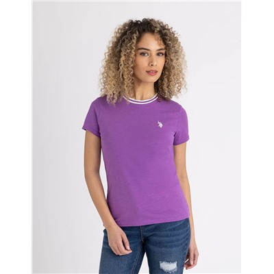 RINGER NECK TRIM T-SHIRT