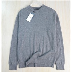 Мужской шерстяной кардиган с круглым вырезом и длинным рукавом ХЭЗЗ*И