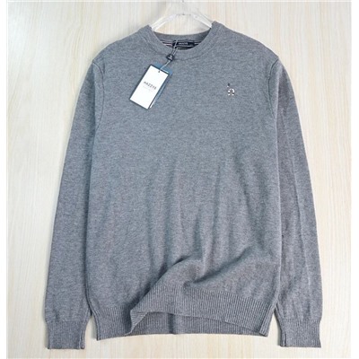 Мужской шерстяной кардиган с круглым вырезом и длинным рукавом ХЭЗЗ*И