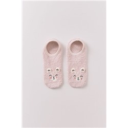 Calcetines slip on osito rosa