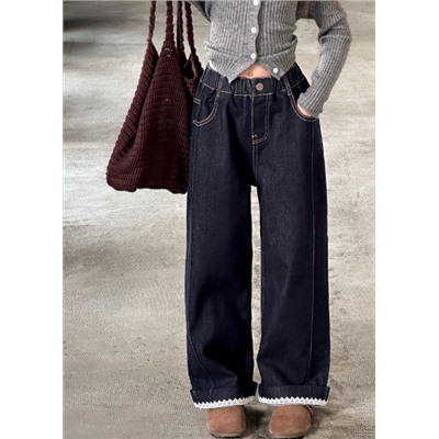 Синие джинсы для девочек