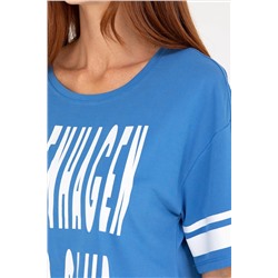 Kadın Saks Tişört