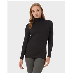 WOMEN'S MIDWEIGHT RIB BASELAYER TURTLENECK