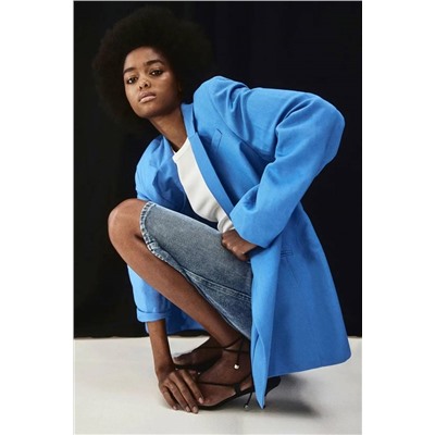 Женский пиджак из смесового льна Н*М