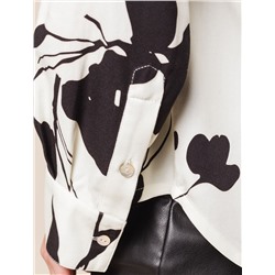 Блузка из вискозы с принтом