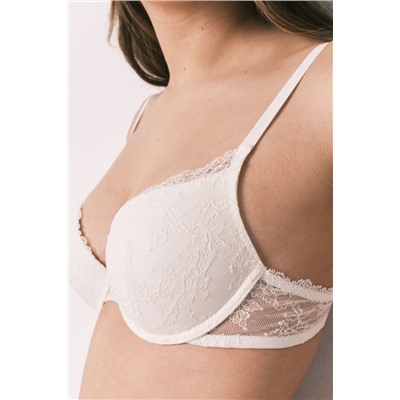 Sujetador push up encaje blanco GORGEOUS