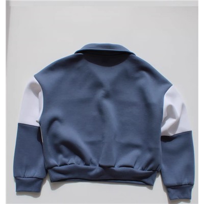 Свитшот с воротником для девочек