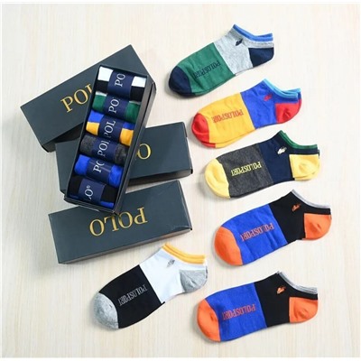 Унисекс спортивные носки до щиколотки 6 пар RALPH LAURE*N