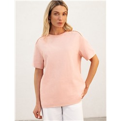 Футболка из фактурного полотна из 100% хлопка