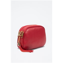 Bandolera de piel Rojo