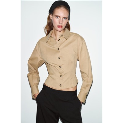 CAMISA ENTALLADA TACTO SUAVE