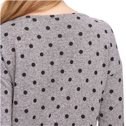 Damen Langarmshirt mit Punkte-Allover