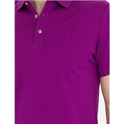 Mor Slim Fit Basic Tişört