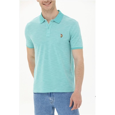 Erkek Mint Polo Yaka Tişört