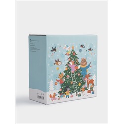 Кружка, 350 мл, 4 шт, фарфор N, Животные украшают елку, Band