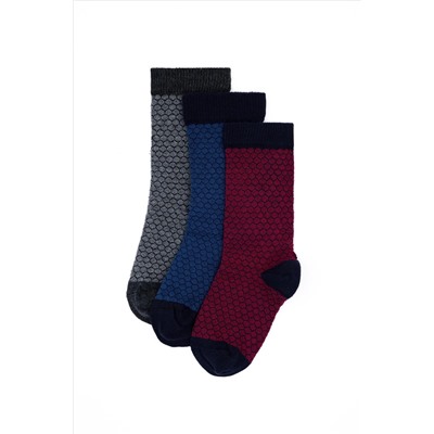 Erkek Çocuk Bordo Çorap