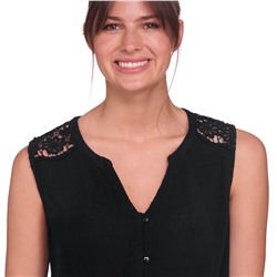 Damen Blusentop in Crepp-Optik