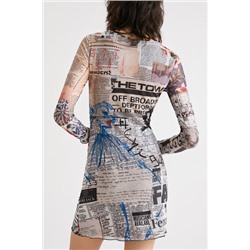 Vestido tul periódicos