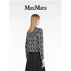 Тонкий вязанный жаккардовый свитер Max Mar*a