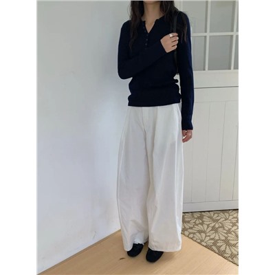 Лонг в рубчик с V вырезом