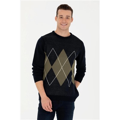 Erkek Lacivert Kazak