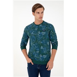 Erkek Koyu Yeşil Sweatshirt