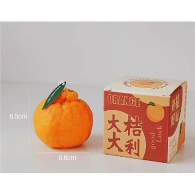 Аромо-свеча мандарин. В наборе 2 шт маленькая и большая