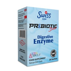 SWİSS BORK DİGESTİVE (SİNDİRİM) ENZYME BOOST 20 ŞASE/ Пробиотик/ Комплекс пищеварительных ферментов в виде саше 20шт