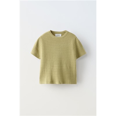 POINTELLE KNIT TOP