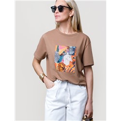 Футболка из премиального хлопка с авторским принтом