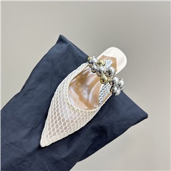 Мюли Aquazzur*a  Натуральная кожа