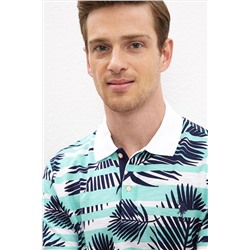 Erkek Mint Polo Yaka Tişört